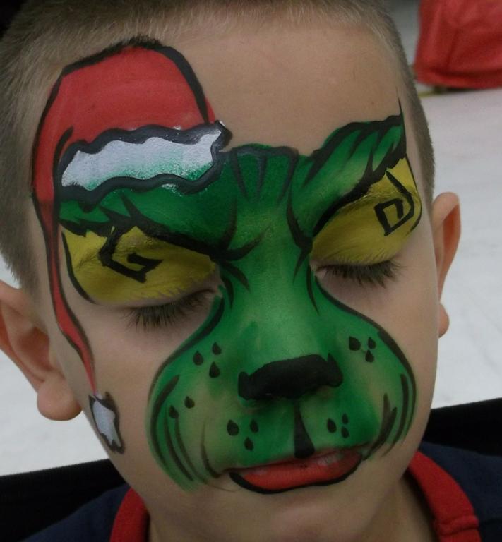 Grinch Face Painting Jacksonville FL from Amazing Face Painting by